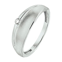 vDam Ring Zirkonia Poli/mat Zilver Gerhodineerd 1329902