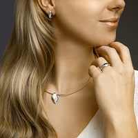 vDam Ring Zirkonia Poli/mat Zilver Gerhodineerd 1332834 Maat 17¼