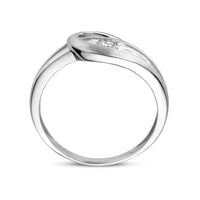 vDam Ring Zirkonia Poli/mat Zilver Gerhodineerd 1335317 Maat 17¼