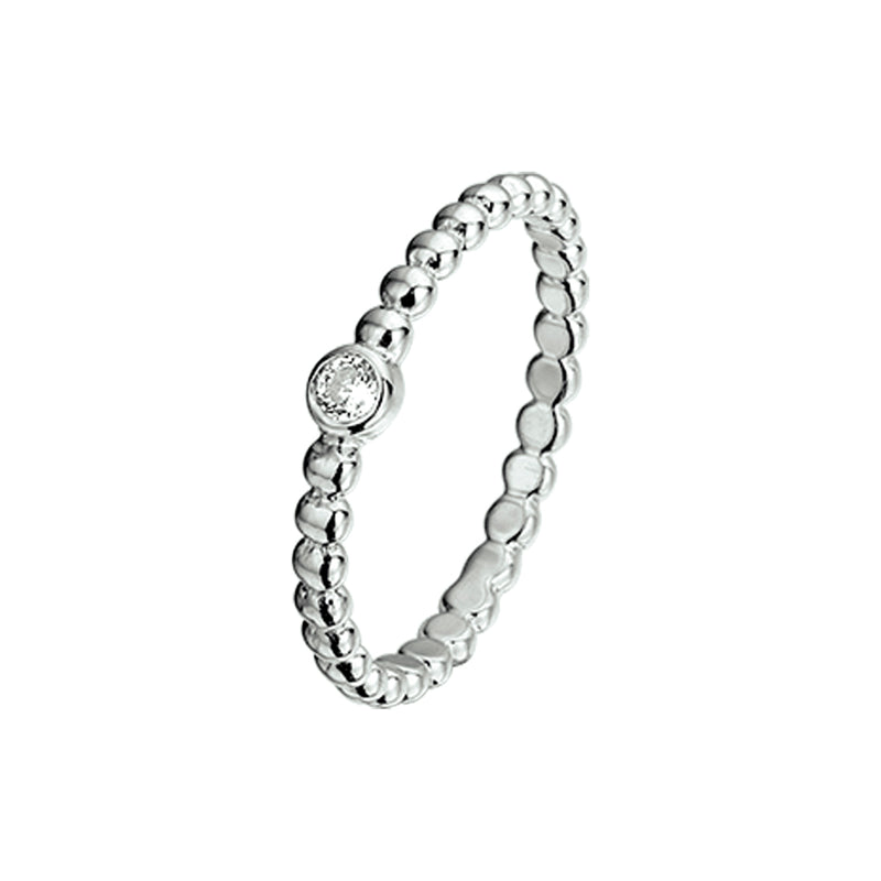 vDam Ring Zirkonia Zilver Gerhodineerd 1325136