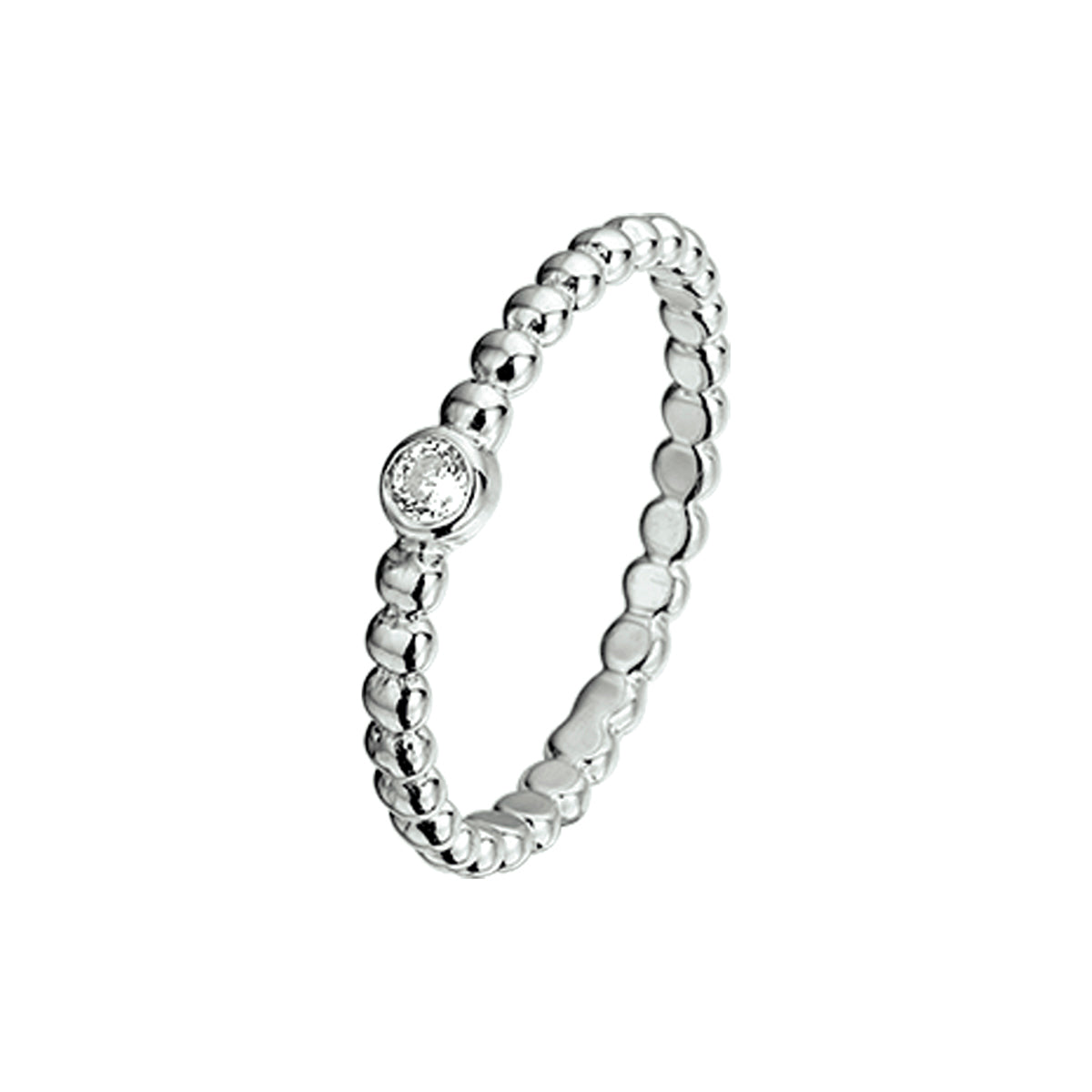 vDam Ring Zirkonia Zilver Gerhodineerd 1325138