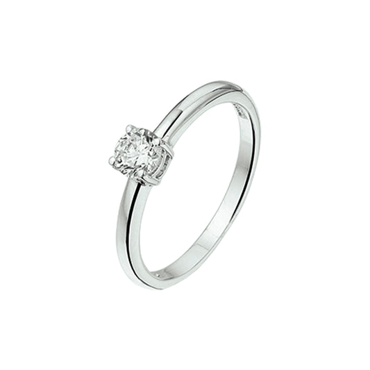 vDam Ring Zirkonia Zilver Gerhodineerd 1325175