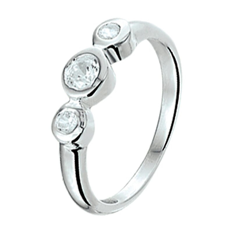 vDam Ring Zirkonia Zilver Gerhodineerd 1325488