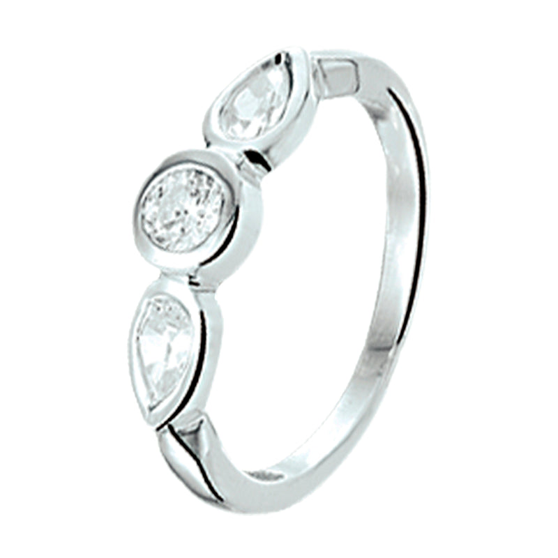 vDam Ring Zirkonia Zilver Gerhodineerd 1325490