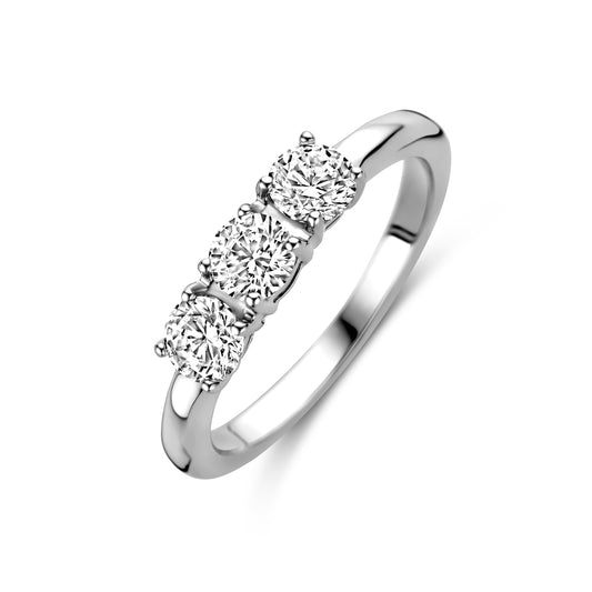 vDam Ring Zirkonia Zilver Gerhodineerd 1326151