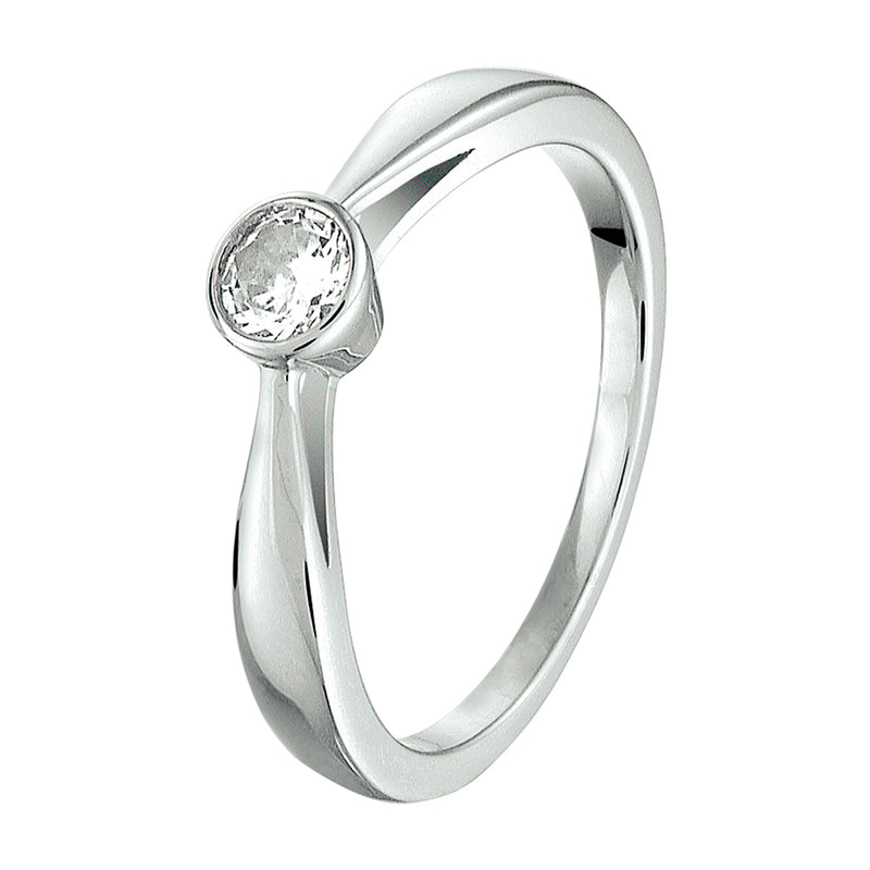 vDam Ring Zirkonia Zilver Gerhodineerd 1326631