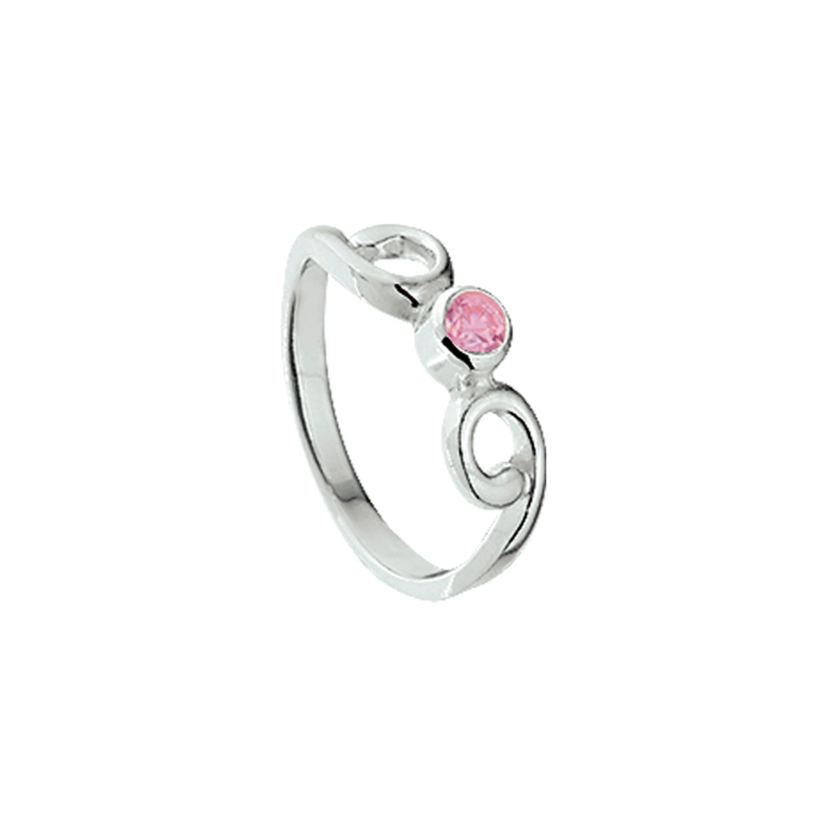 vDam Ring Roze Zirkonia Zilver Gerhodineerd 1329385