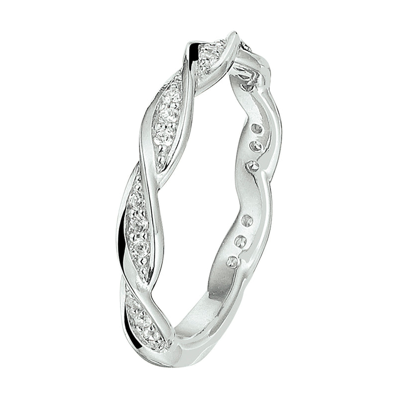 vDam Ring Zirkonia Zilver Gerhodineerd 1328355