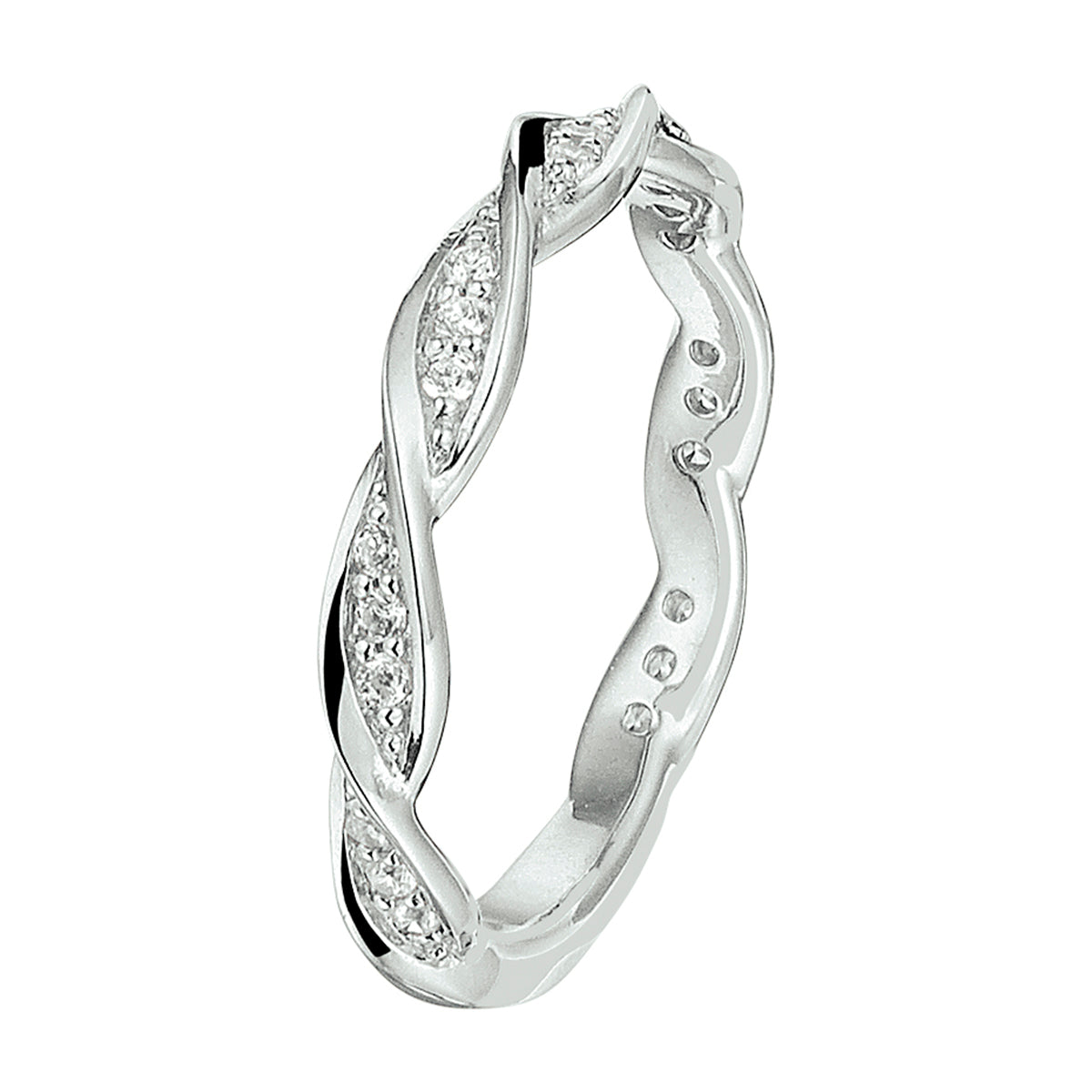 vDam Ring Zirkonia Zilver Gerhodineerd 1328359