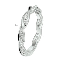 vDam Ring Zirkonia Zilver Gerhodineerd 1328359 Maat 19