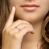 vDam Ring Zirkonia Zilver Gerhodineerd 1329290 Maat 18½