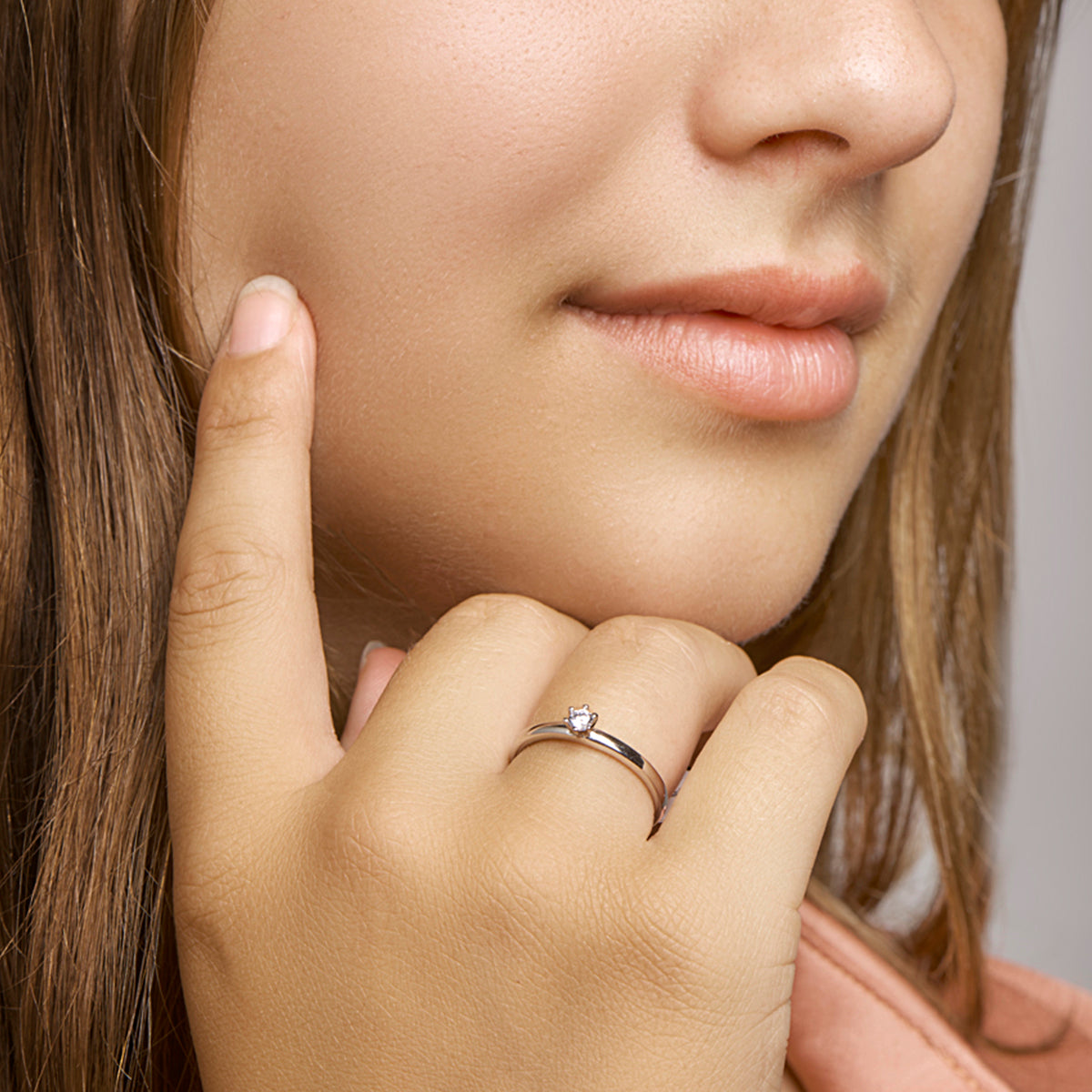 vDam Ring Zirkonia Zilver Gerhodineerd 1329307 Maat 19