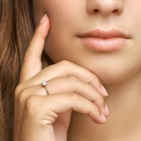 vDam Ring Zirkonia Zilver Gerhodineerd 1329311 Maat 18½