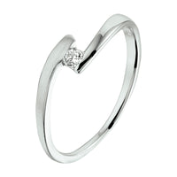 vDam Ring Zirkonia Zilver Gerhodineerd 1329858