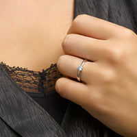 vDam Ring Zirkonia Zilver Gerhodineerd 1330230 Maat 19