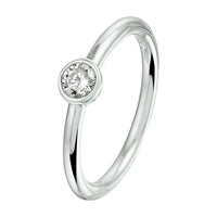 vDam Ring Zirkonia Zilver Gerhodineerd 1332149