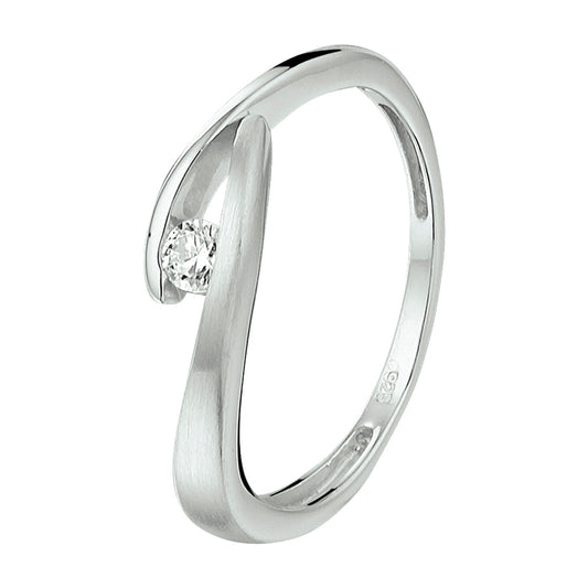 vDam Ring Zirkonia Zilver Gerhodineerd 1332217