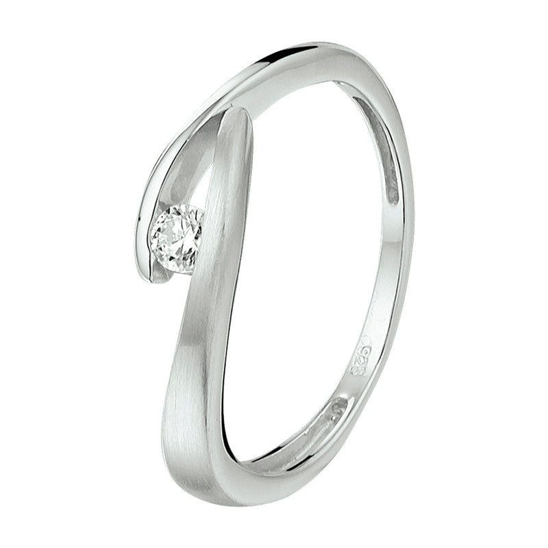 vDam Ring Zirkonia Zilver Gerhodineerd 1332218