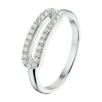 vDam Ring Zirkonia Zilver Gerhodineerd 1332597