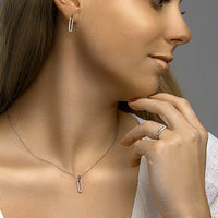 vDam Ring Zirkonia Zilver Gerhodineerd 1332598 Maat 19