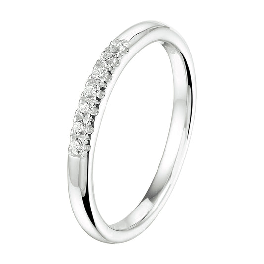 vDam Ring Zirkonia Zilver Gerhodineerd 1333363