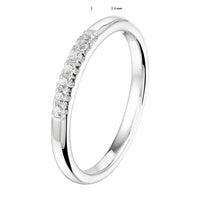 vDam Ring Zirkonia Zilver Gerhodineerd 1333364 Maat 19