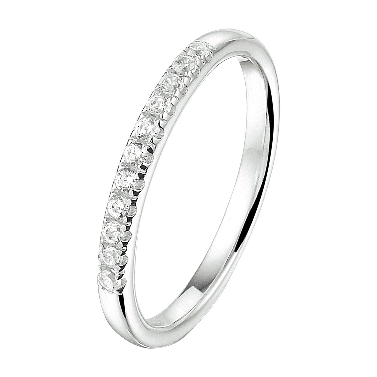 vDam Ring Zirkonia Zilver Gerhodineerd 1333365