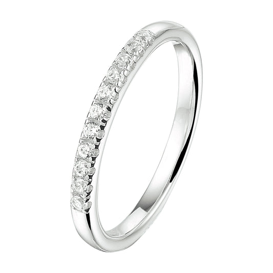 vDam Ring Zirkonia Zilver Gerhodineerd 1333366