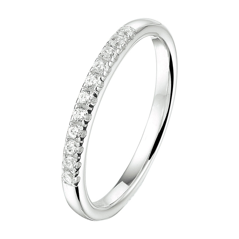 vDam Ring Zirkonia Zilver Gerhodineerd 1333367