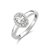 vDam Ring Zirkonia Zilver Gerhodineerd 1333645