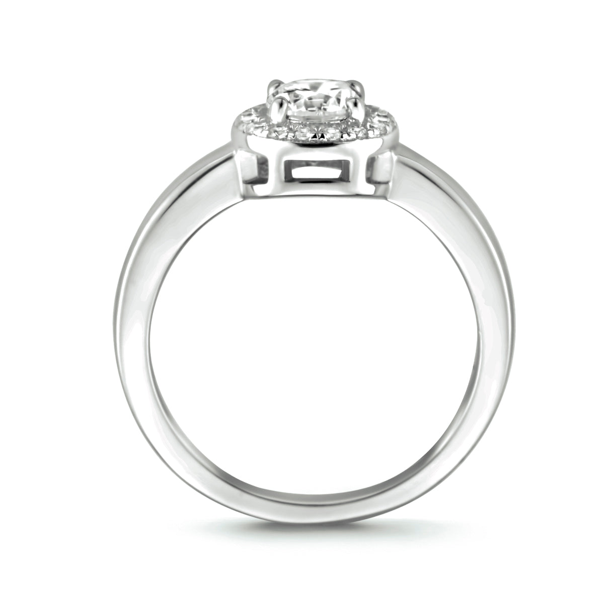 vDam Ring Zirkonia Zilver Gerhodineerd 1333650 Maat 17¼