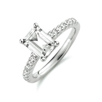 vDam Ring Zirkonia Zilver Gerhodineerd 1333654