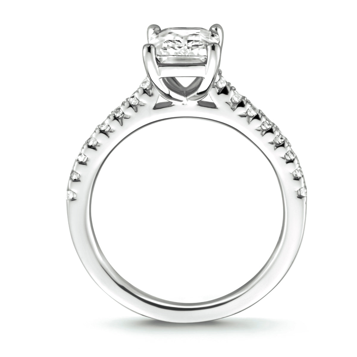 vDam Ring Zirkonia Zilver Gerhodineerd 1333658 Maat 19