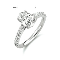 vDam Ring Zirkonia Zilver Gerhodineerd 1333659 Maat 16½