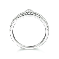 vDam Ring Zirkonia Zilver Gerhodineerd 1333986 Maat 17¼