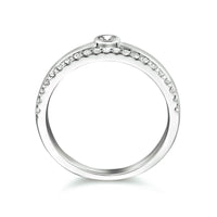 vDam Ring Zirkonia Zilver Gerhodineerd 1333988 Maat 18½