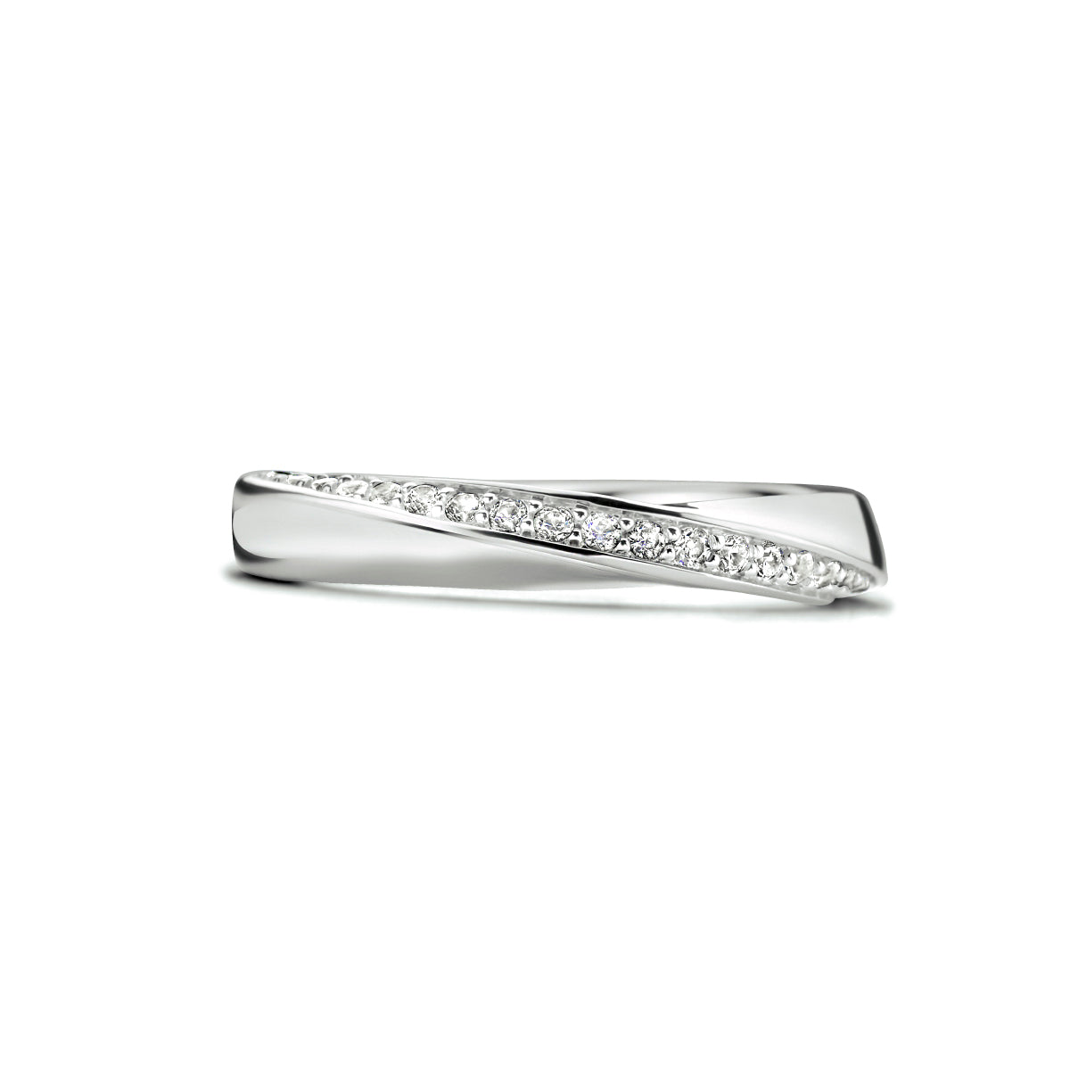 vDam Ring Zirkonia Zilver Gerhodineerd 1334328 Maat 19