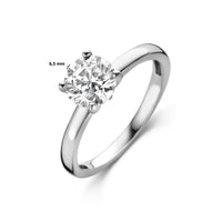 vDam Ring Zirkonia Zilver Gerhodineerd 1334930 Maat 19