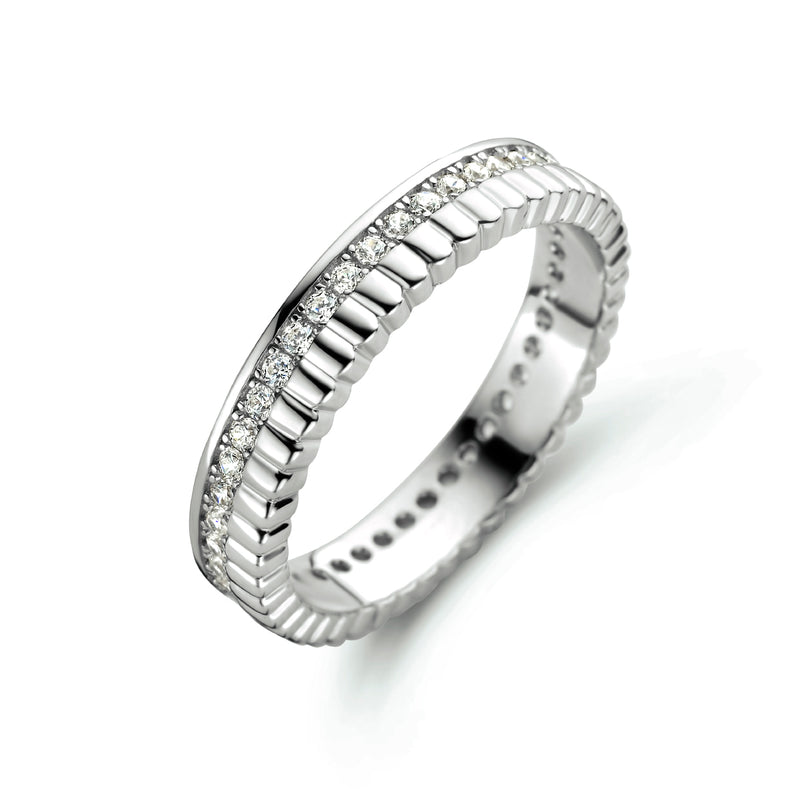 vDam Ring Zirkonia Zilver Gerhodineerd 1335000