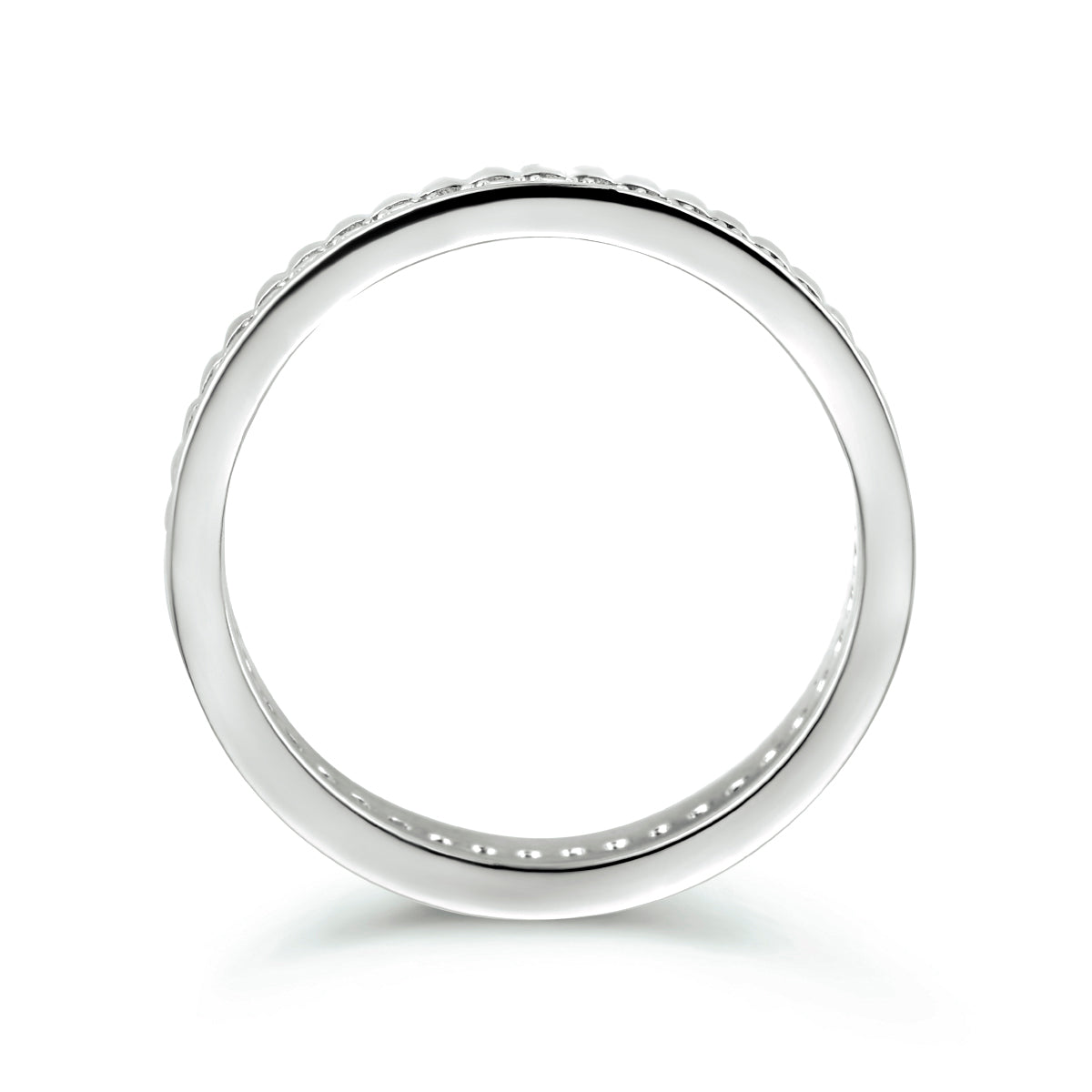 vDam Ring Zirkonia Zilver Gerhodineerd 1335001 Maat 19