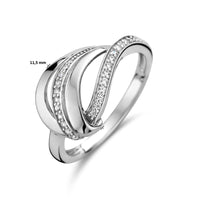 vDam Ring Zirkonia Zilver Gerhodineerd 1335414 Maat 16½