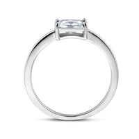 vDam Ring Zirkonia Zilver Gerhodineerd 1335985 Maat 17¼