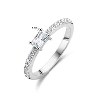 vDam Ring Zirkonia Zilver Gerhodineerd 1336063 Maat 17¼