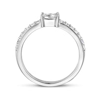 vDam Ring Zirkonia Zilver Gerhodineerd 1336064 Maat 17¾