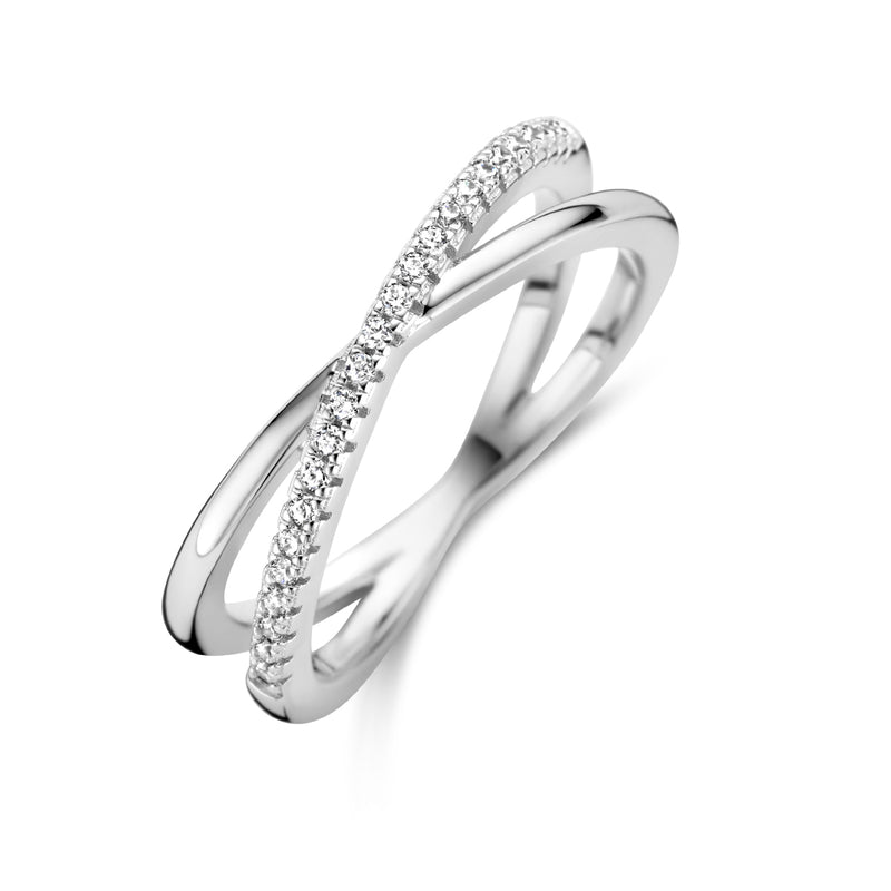 vDam Ring Zirkonia Zilver Gerhodineerd 1336145