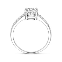 vDam Ring Zirkonia Zilver Gerhodineerd 1336154 Maat 18½