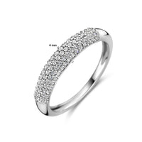 vDam Ring Zirkonia Zilver Gerhodineerd 1336938 Maat 16