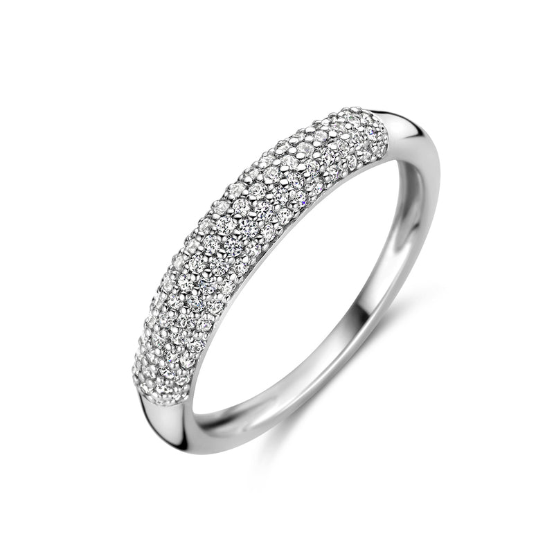 vDam Ring Zirkonia Zilver Gerhodineerd 1336939