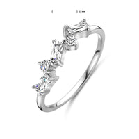 vDam Ring Zirkonia Zilver Gerhodineerd 1338112 Maat 17¼