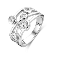 vDam Ring Zirkonia Zilver Gerhodineerd 1338279